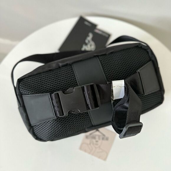 ⭕️ PHILIPP PLEIN SPORT Camouflage Fanny Pack Belt Bag Designers Black Green Camo - Picture 6 of 9